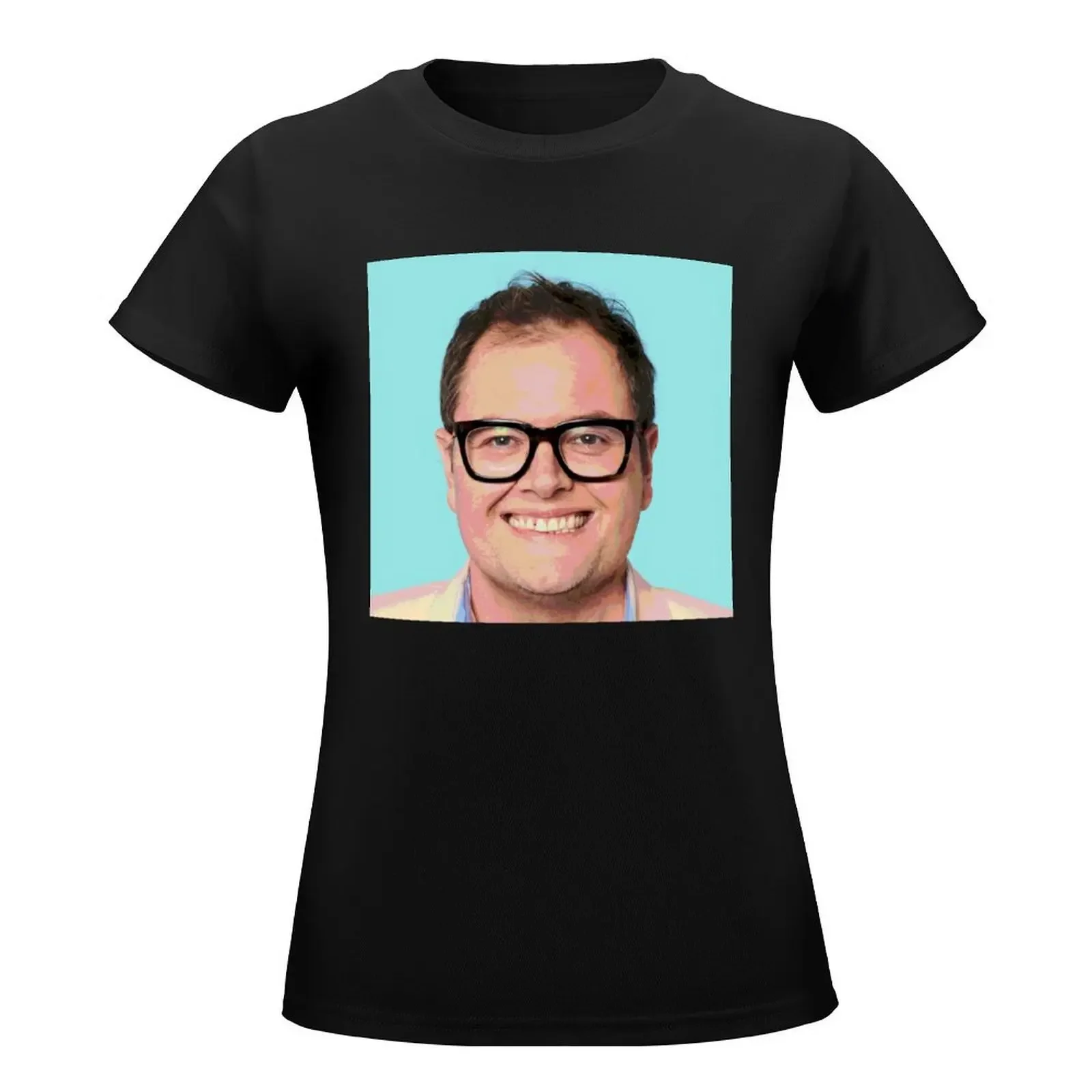 Alan Carr Portrait T-Shirt female summer tops hippie clothes kawaii clothes oversized t shirts for Women