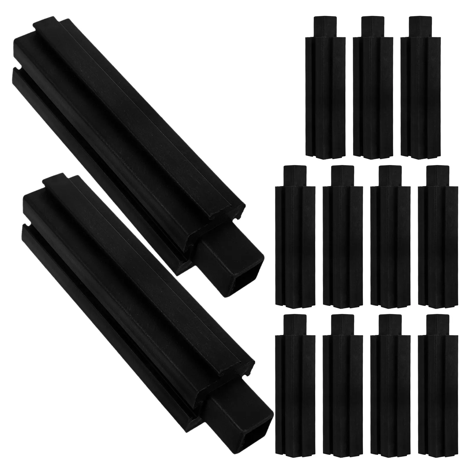 12 pièces de supports modulaires en plastique à emboîtement pour jardinières surélevées, pour balcon et culture extérieure de légumes