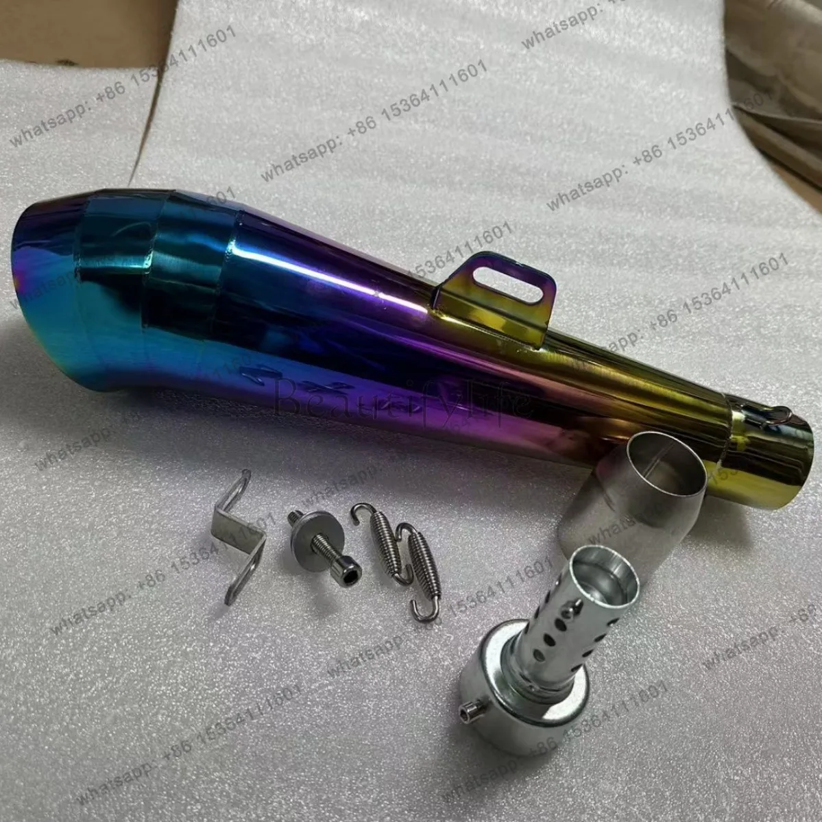 GP motorcycle exhaust pipe tail section general exhaust pipe sound wave device locomotive exhaust pipe modification general