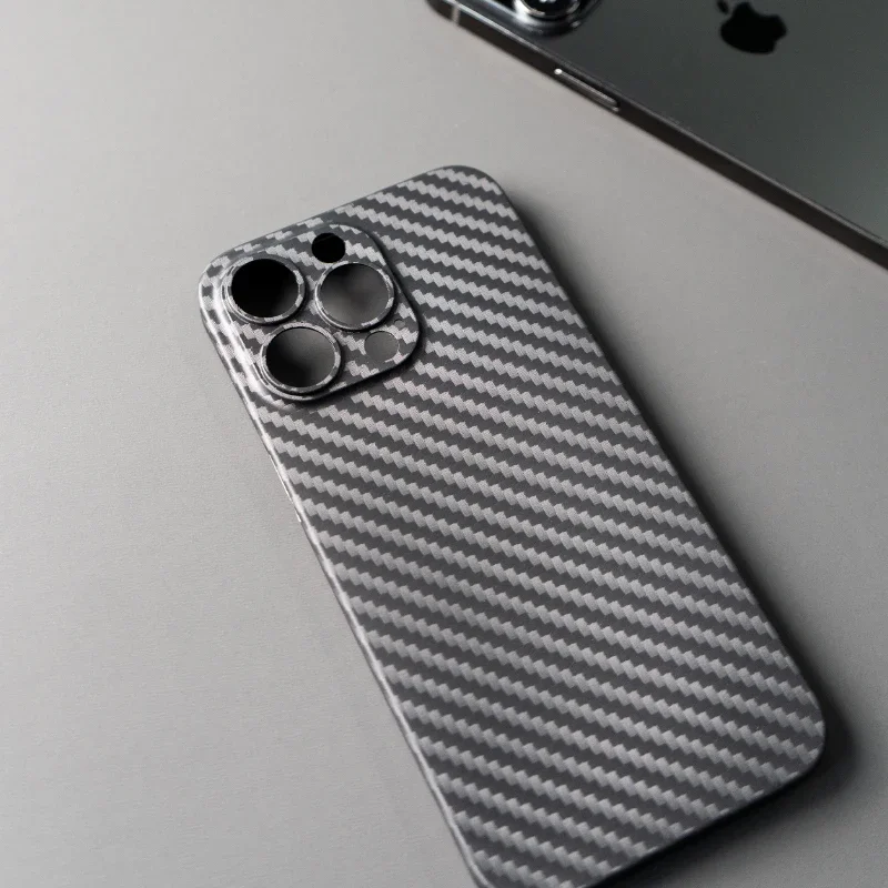 case for iphone 14 15 pro max plus pp case Carbon dimension texture 0.4mm pp ultra thin