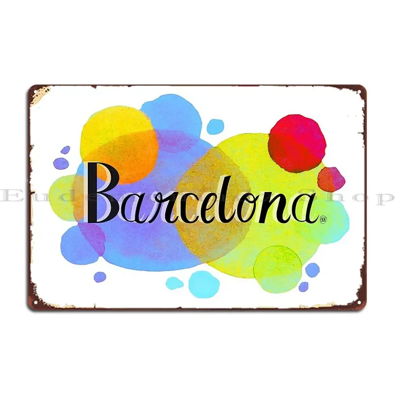 Barcelona Katalonien Spanien Metallschild Kino Klassische Wanddesigns Druck Blechschild Poster