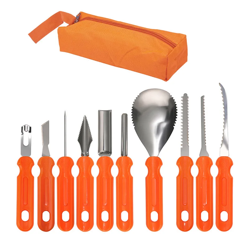 Pumpkin Carving Pro Tools Kit Easily Sculpting DIY 10 Easy Halloween Pumpkin Carving Tools Set Hand Tools