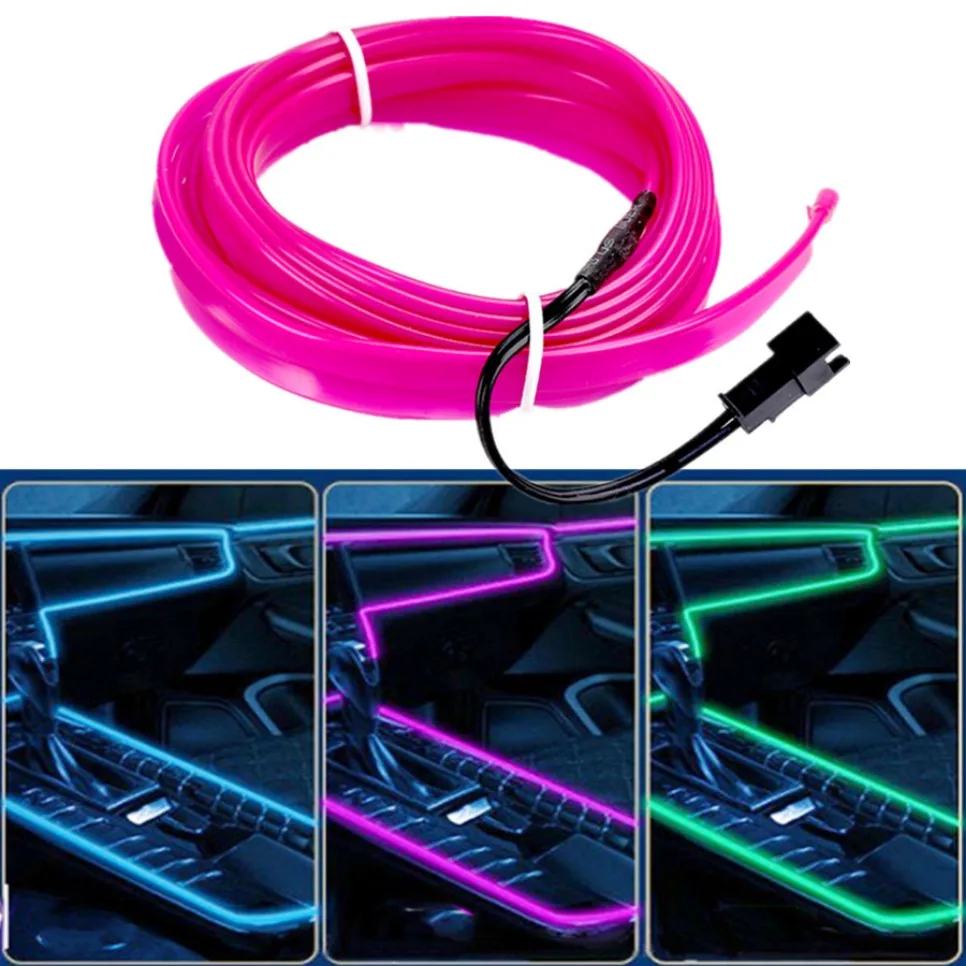 1M/2M/3M/4M/5M Flexible Neon Light EL Wire Led Neon Dance Party Atmosphere Decor Lamp RopeTube Waterproof Multicolor Led Strip