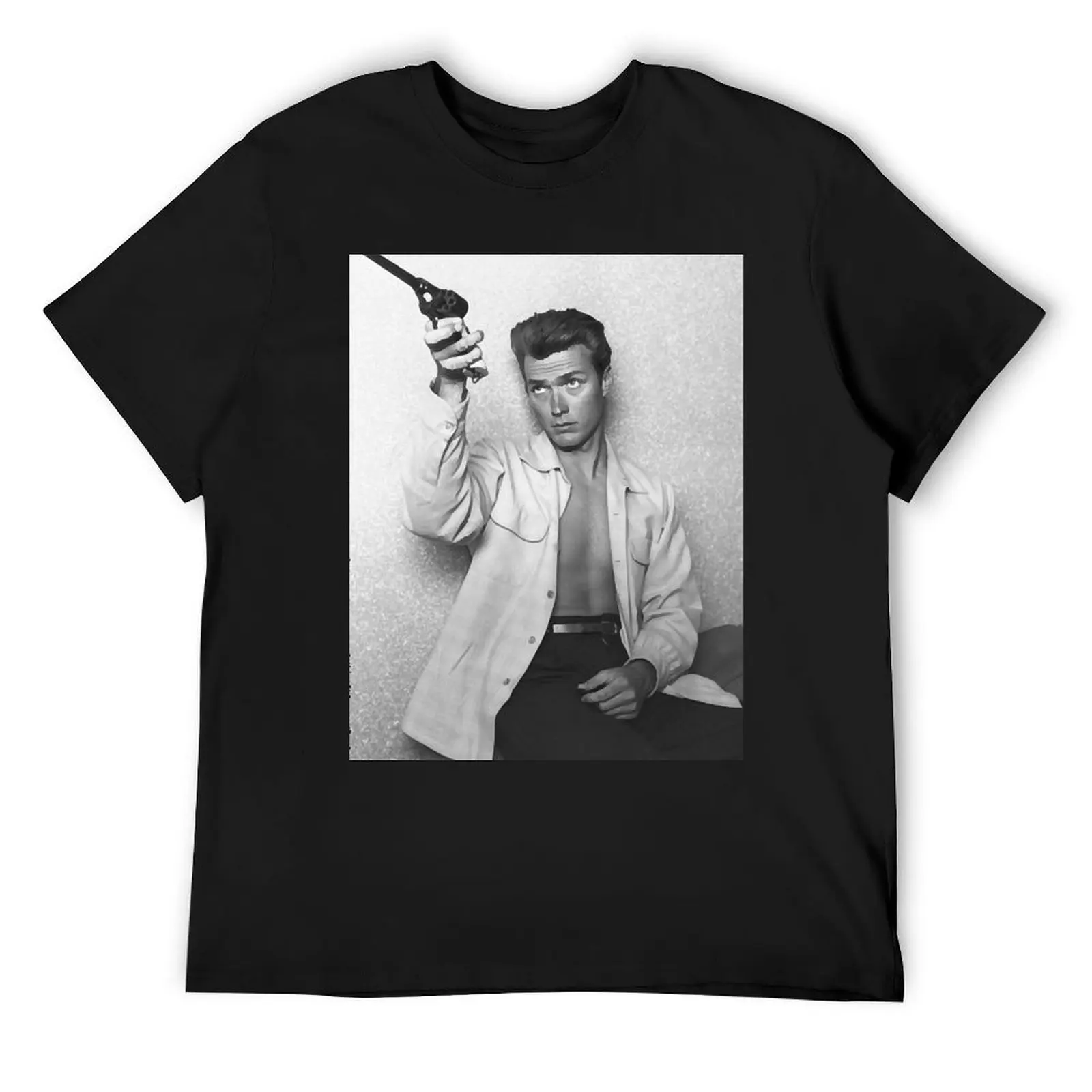 Clint Eastwood T-Shirt tees quick drying shirts graphic man clothes mens cotton t shirts