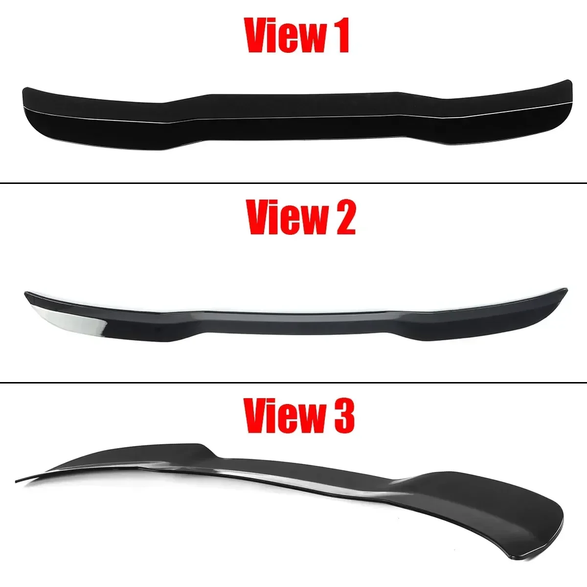 Black/Carbon Fiber Look Rear Spoiler Wing Lip For Audi A3 SE 8V hatchback 2014-2020 Rear Trunk Spoiler Boot Wing Lip Body Kit