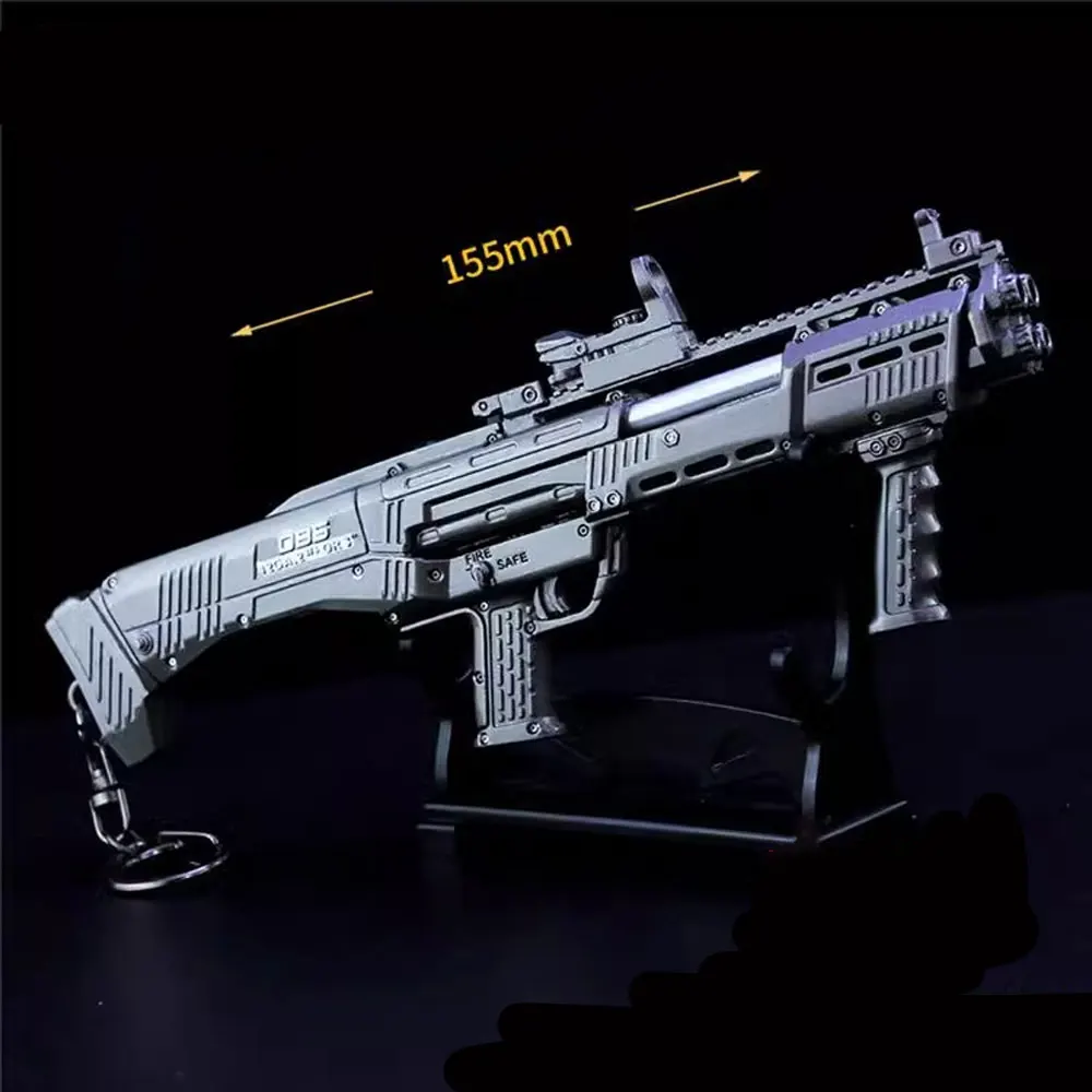 

15CM DBS Alloy Model Metal Toy Gun Pendant Keychain Game Peripheral Decoration Crafts Action Figure Kids Gifts ZG399