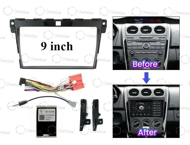 Owncie Car Radio Fascias Frame for Mazda CX7 CX-7 CX 7 2008 - 2015 9