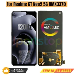 iParts Replacement New Screen For OPPO Realme GT Neo2 NEO 2 RMX3370 120Hz AMOLED Display Touch Digitizer With Frame Assembly OEM