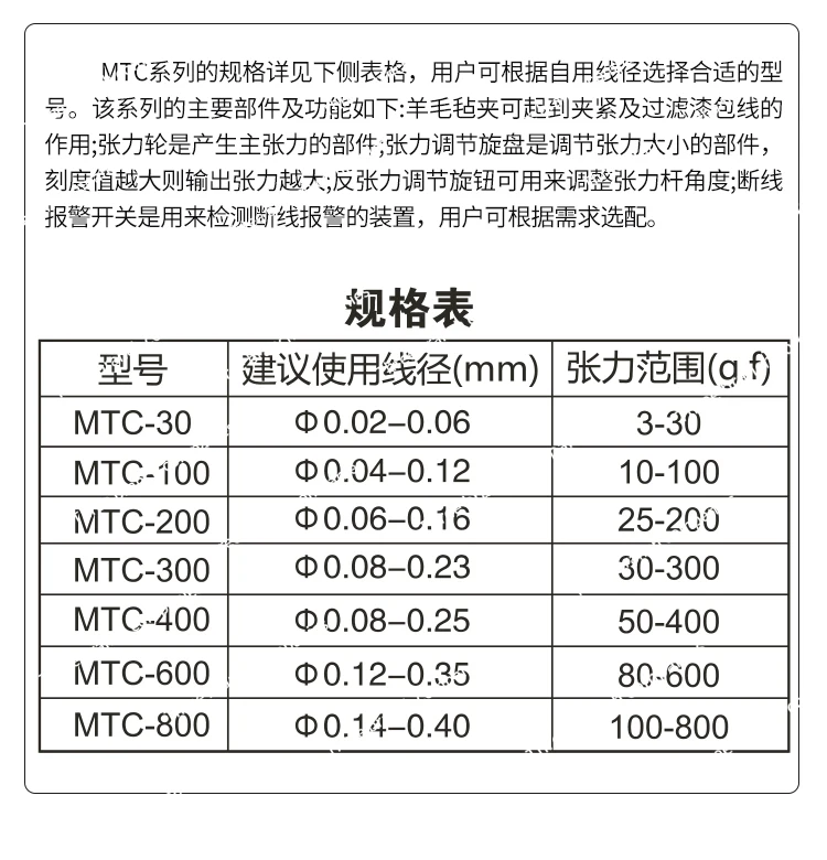 Winding Machine Tension Controller MTC Type