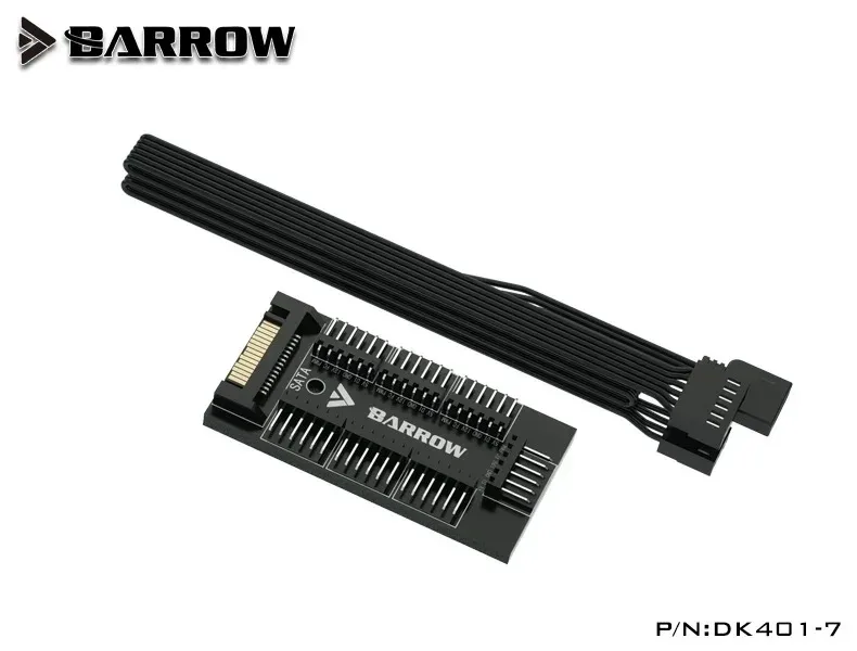 Barrow DK401-7, 7-way Controllers, Full Function RGB and fan hub , Sata power supply interface, PC Water Cooling accessories