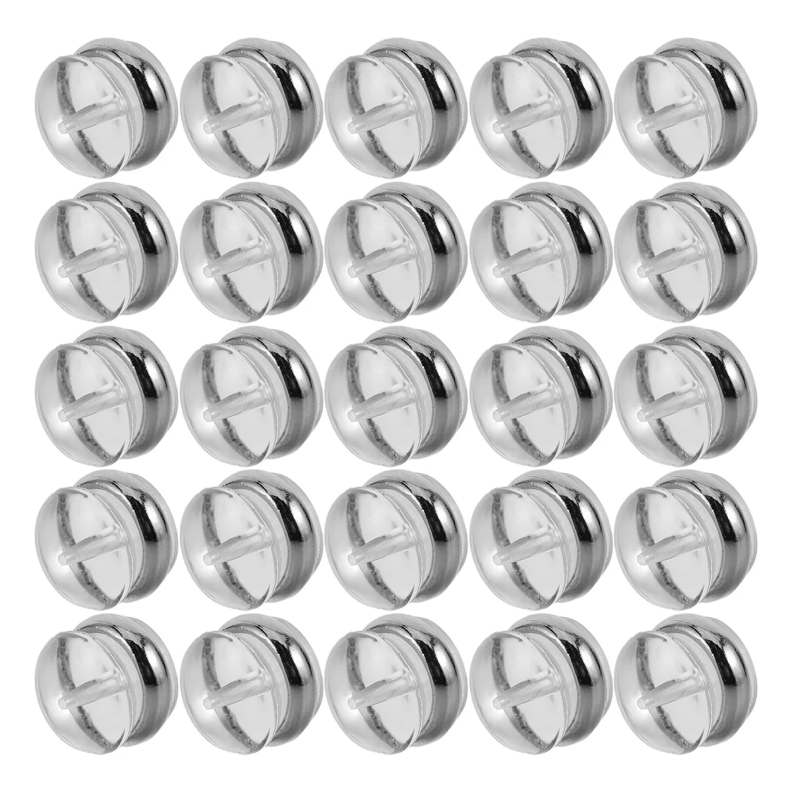 

30Pcs Ear Backings Soft Silicone Earring Backs Stable Support for Heavy Earrings Nonslip Comfortable Pierced Ear Support Pads