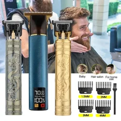 Cortadora de pelo eléctrica Vintage T9 para hombre, afeitadora recargable para Barbero profesional, gran oferta