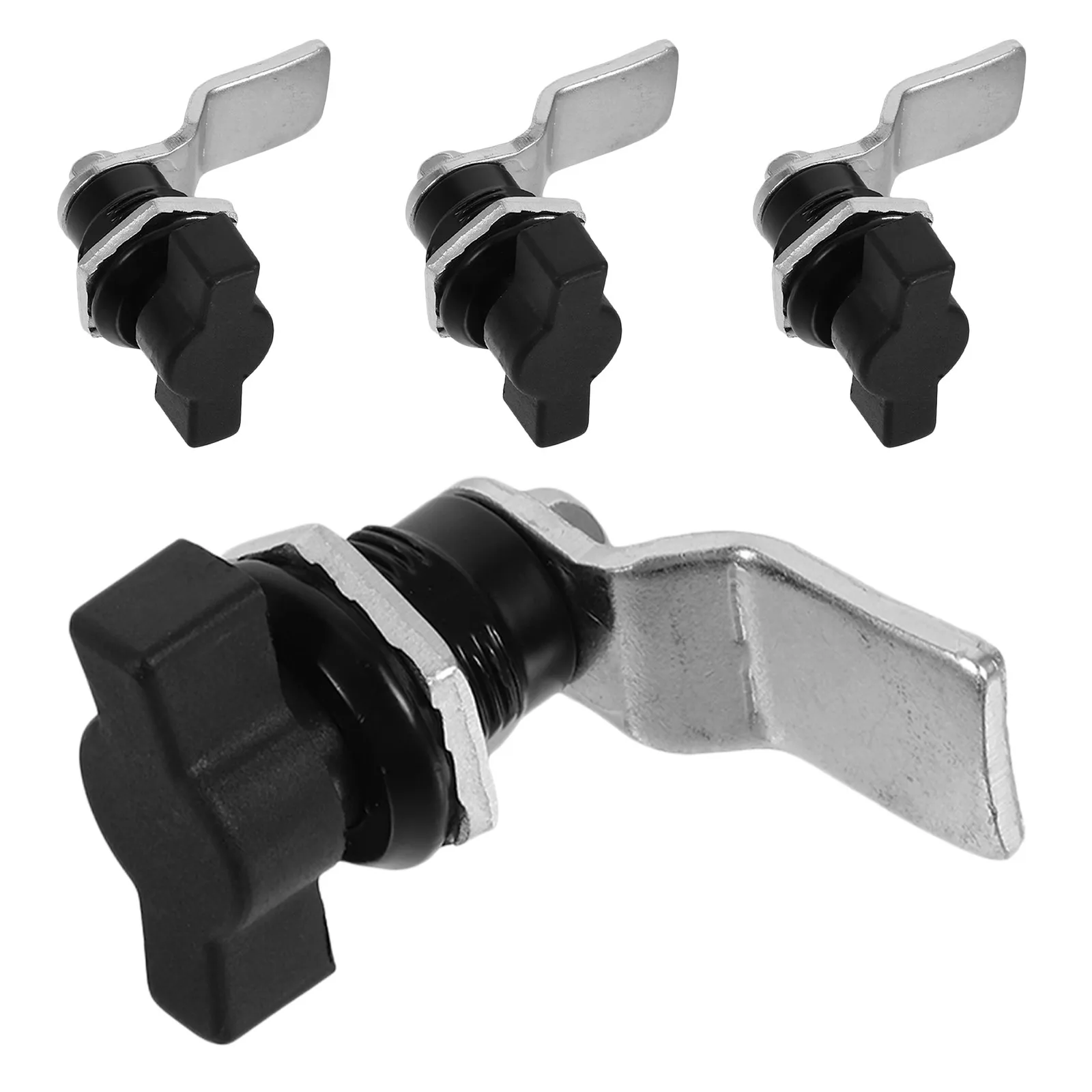 4Pcs T-Shape Handle Locks Zinc Alloy Thumb Cam Latches Secure Door Cabinet Latch for Rv Yacht Tool Box Electric Cabinet Door