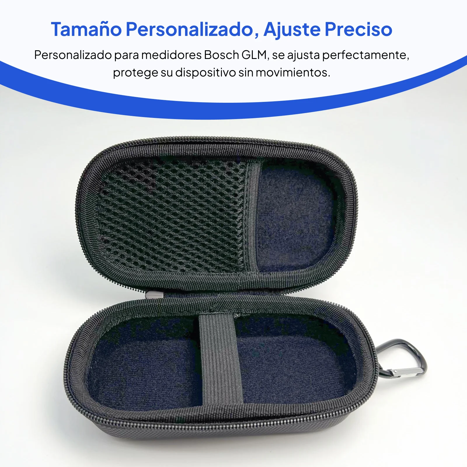 Hard Shell Carrying Case Black Zipper EVA Protection Case for Distance