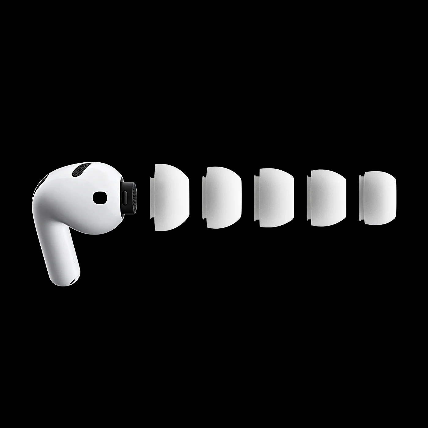 Punta de silicona integrada para Airpods Pro 3 con orificio para la reducción de ruido, antideslizante, suave y de una sola pieza. Tapa de repuesto para auriculares, disponible en las tallas XXS/XS/S/M/L.
