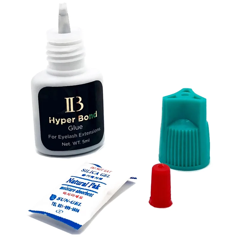 3/5/10Bottles Korea IB Hyper Bond Glue for Eyelash Extensions Individual 5ml Fast Drying 6 Weeks Lasting Time Glue Makeup Tools