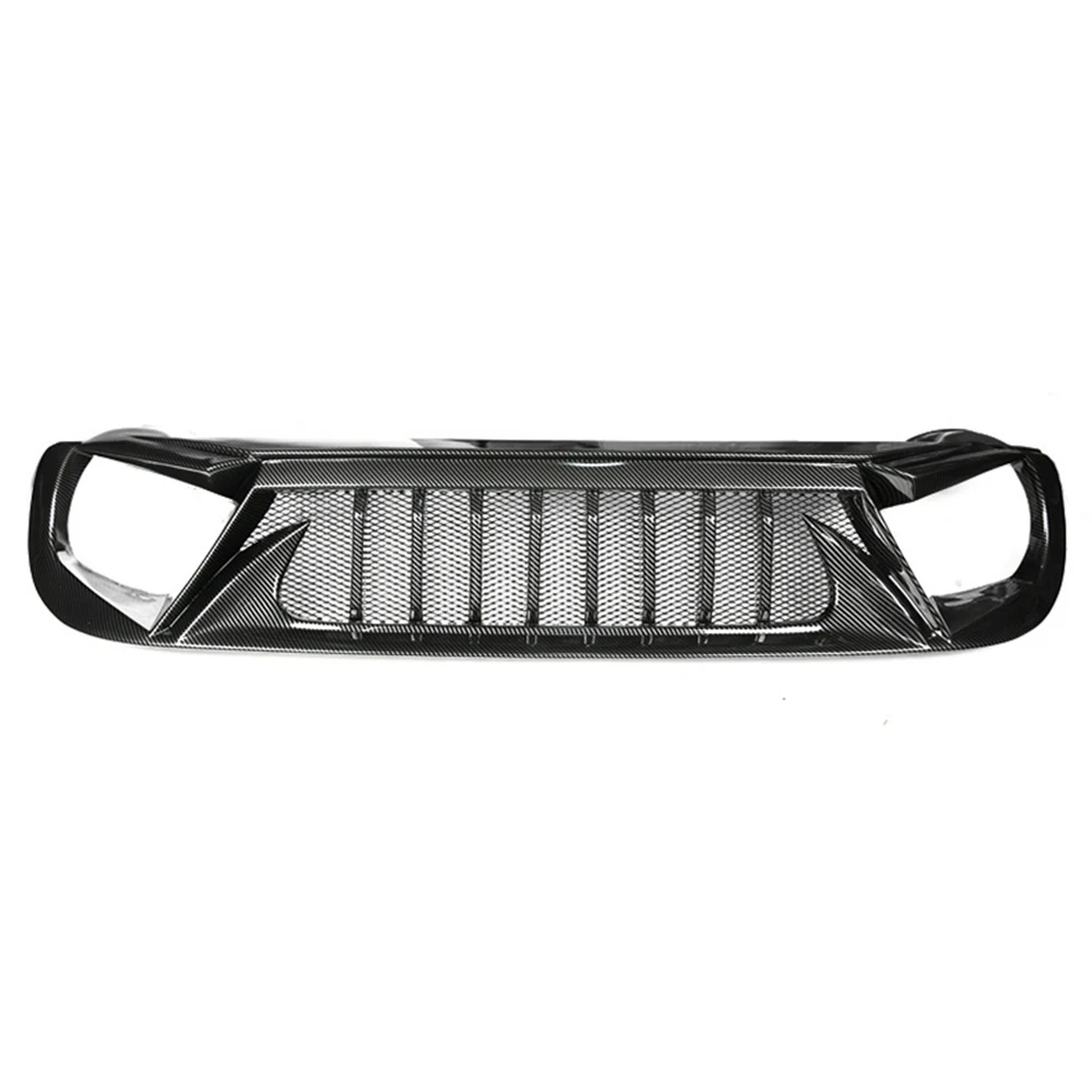 For Jeep Renegade 2016 2017 2018 Front Bumper Mesh Grille  Sport Racing Matt Glossy Black Carbon Exterior Upgrade Accessories - view 6
