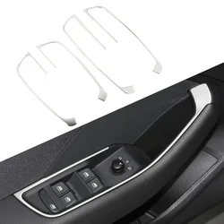 Door Window Lift Panel Trim for Audi A3 8V 2013 - 2019 LHD 5 Doors Stainless Steel Car Stickers Accessories