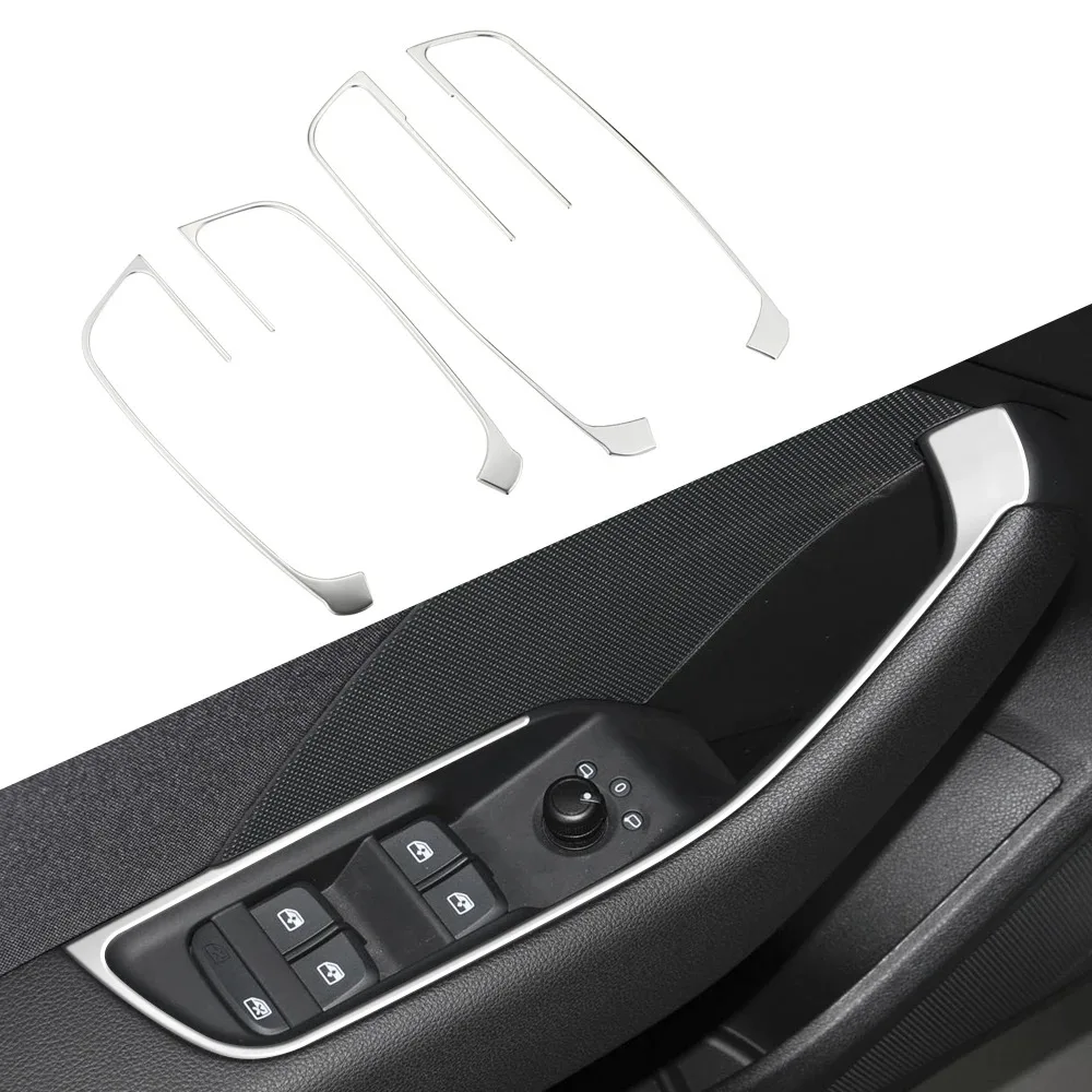 Door Window Lift Panel Trim for Audi A3 8V 2013 - 2019 Stainless Steel Car Stickers Accessories