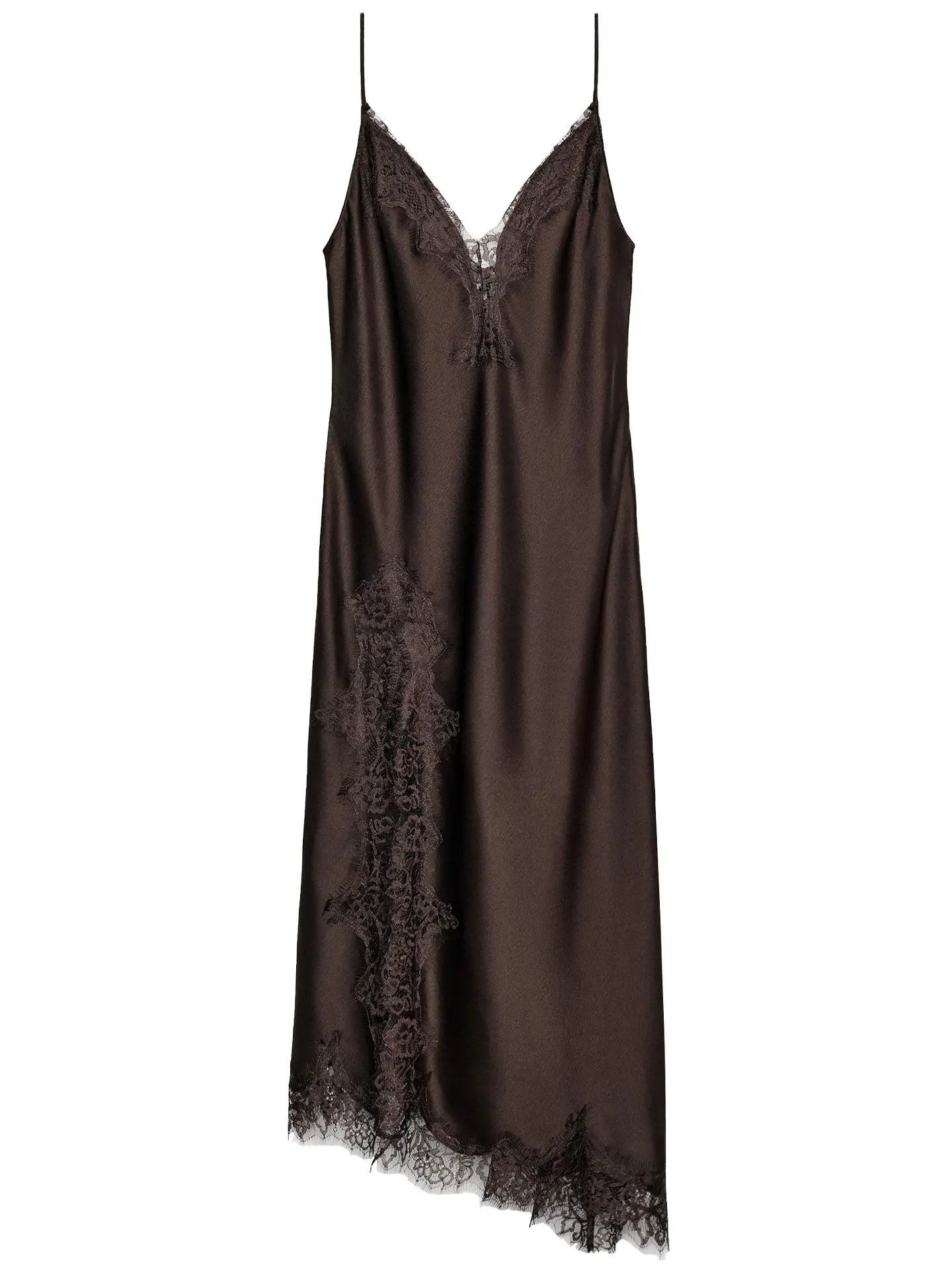 エレレースシルクサテン官能的なストラップドレス女性用通勤Vネックボディコンドレスセクシーなナイトガウン新作2026年春