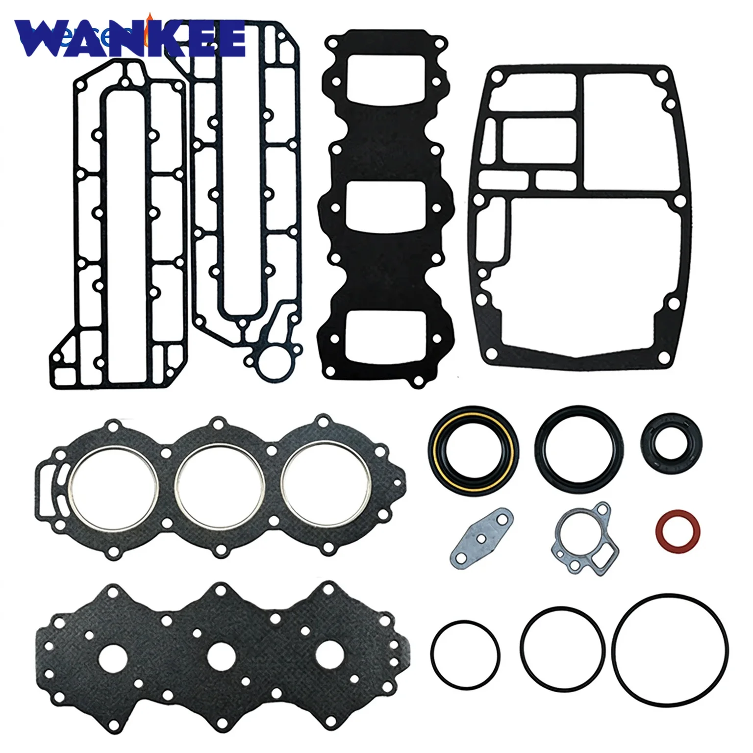 6H3-W0001 Power Head Gasket Kit For Yamaha Outboard Engine 60HP 3 Cylinder Parsun T60 Hidea Seapro 6H3-W0001-00