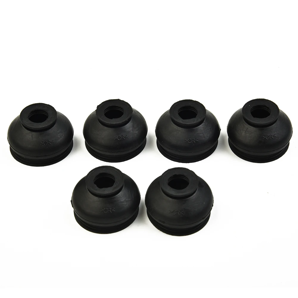 Dust Cover Ball Joints 6pcs Black Car Accessories Car Maintenance Dust Boot Gaiters Tie Rod End 100% Brand New