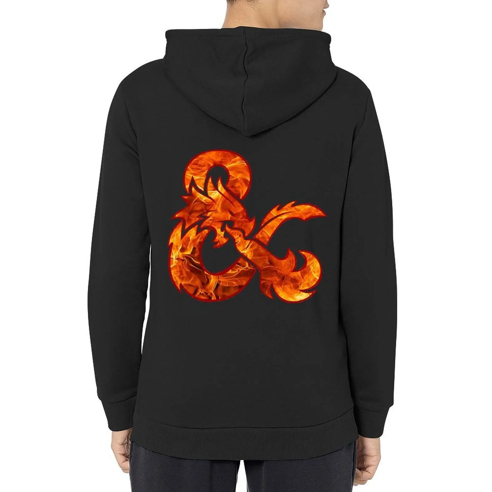

Fire Logo Funny Hoodie clothes for men mens clothing blouse mens clothes hoodie
