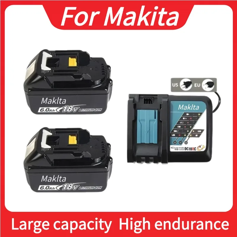 

Для аккумуляторной батареи Makita 18 В , Емкость 6 Ач, Аккумулятор 18 В для пистолетов для ногтей, быстрая зарядка, повышает производительность в строительстве.