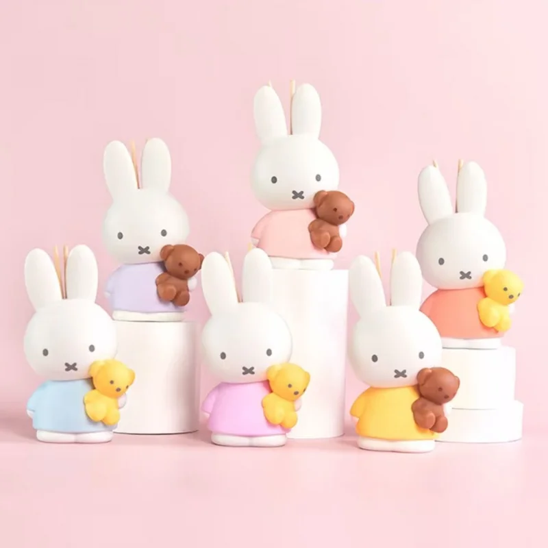 

New Genuine Miffy Aroma Series Reeds Diffuser Cute Bunny Doll Home Decor Figure For Bedroom & Tabletop Toy Gifts