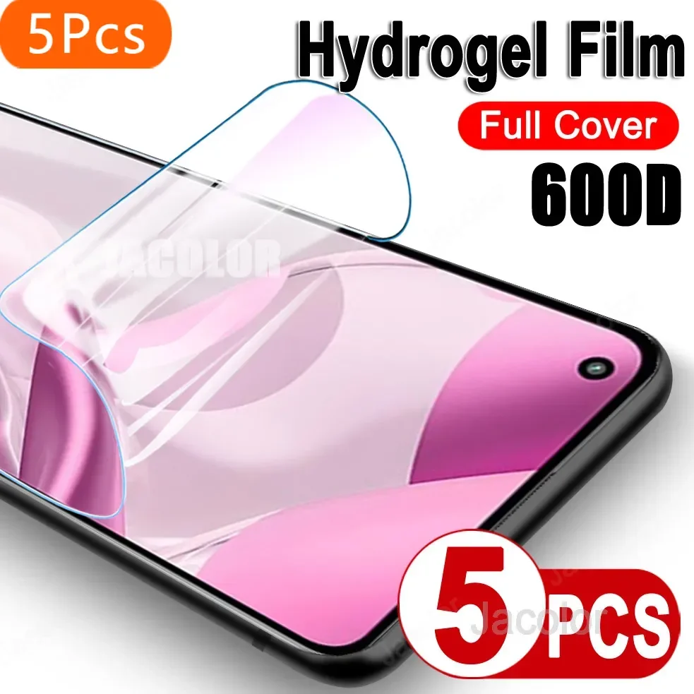 

5PCS Safety Film For Xiaomi Mi 11 Lite NE 5G Ultra Pro Screen Gel Protector Mi11Lite Hydrogel Protective Film Soft Not Glass