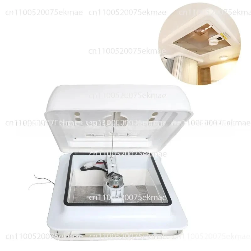 RV Ventilation Fan 12v Exhaust Fan Bathroom White Overhead Exhaust Two-way Roof Exhaust