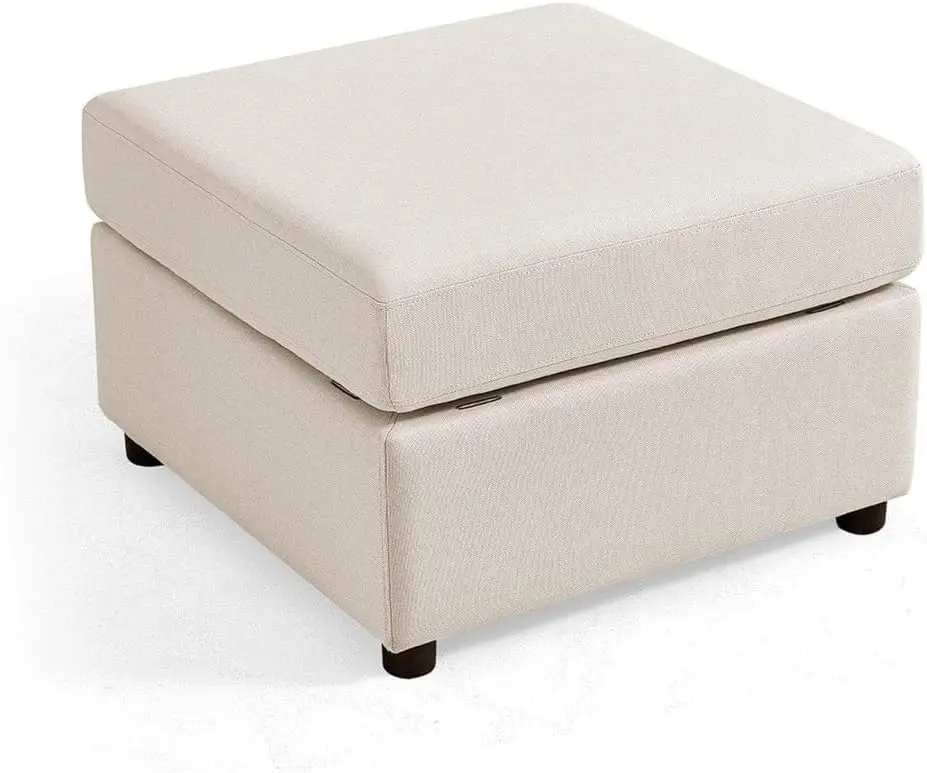 HOME RUBIK III Ottoman Module with Storage, Foot Stool Ottoman for Modular Sofa Sectional Couch, Modern Footrest Cube Square Sto