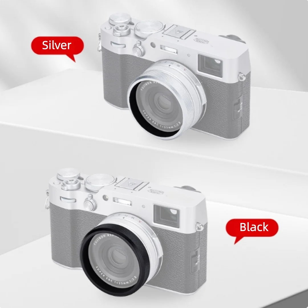 Metal Filter Adapter Stepping Up Ring Black Silver Converter For Fujifilm X100VI X100V X100F X100T X70 to 49mm UV CPL ND Filter