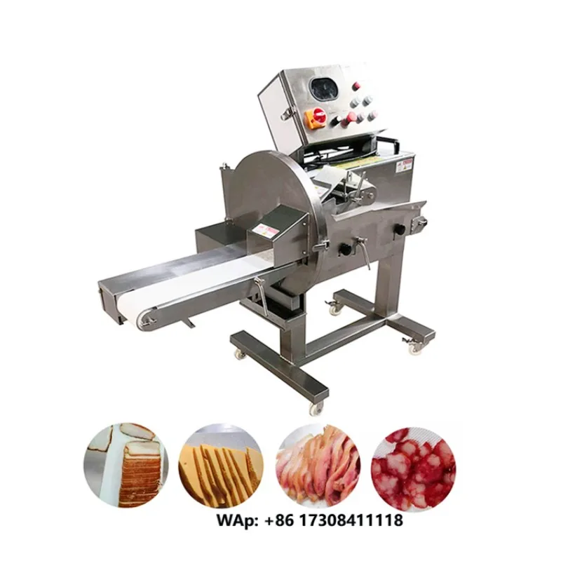 Industrial Pork Beef Bacon Slicing Cooked Meat Cutting Machine Sausage Ham Cheese Meat Slicer Machine