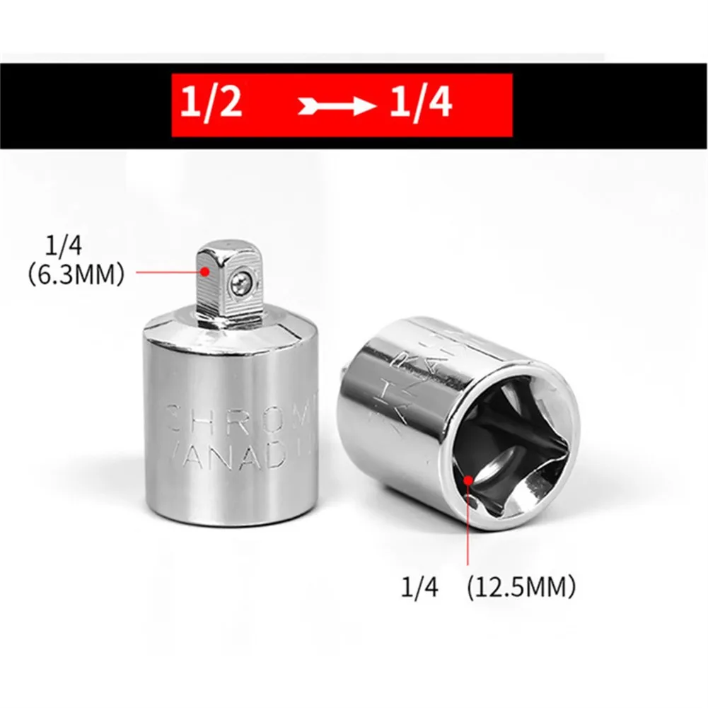 

Ratchet Wrench Socket Adapter 1/2"to 3/8" 3/8"to 1/2" 3/8"to 1/4" 1/4"to 3/8" 1/2"to 1/4" 1/4" To 1/2" Wrench Joint Converter