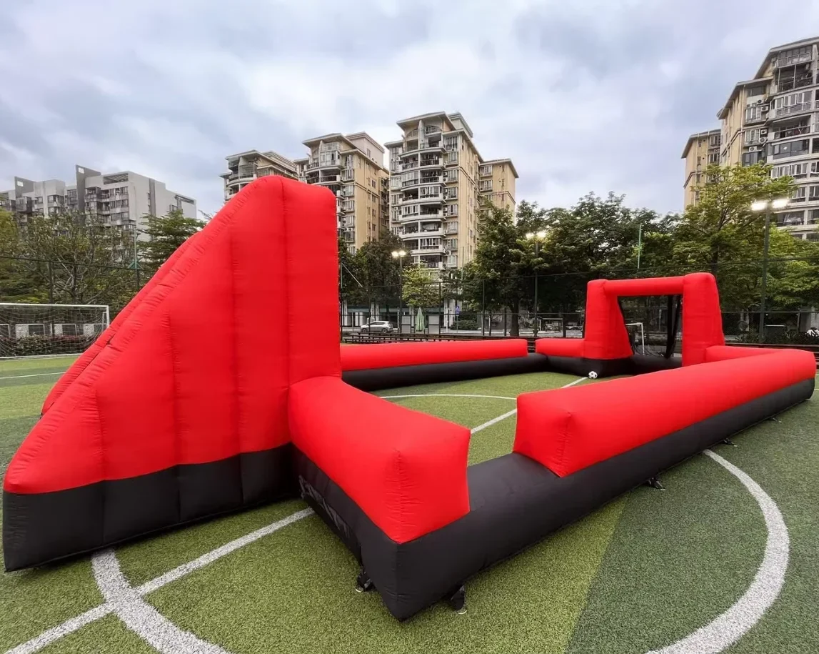 

40ft X 20ft Outdoor Inflatable Soccer Field Inflatable Football & Soccer Pitch Court for School Playground/Family/Team Games