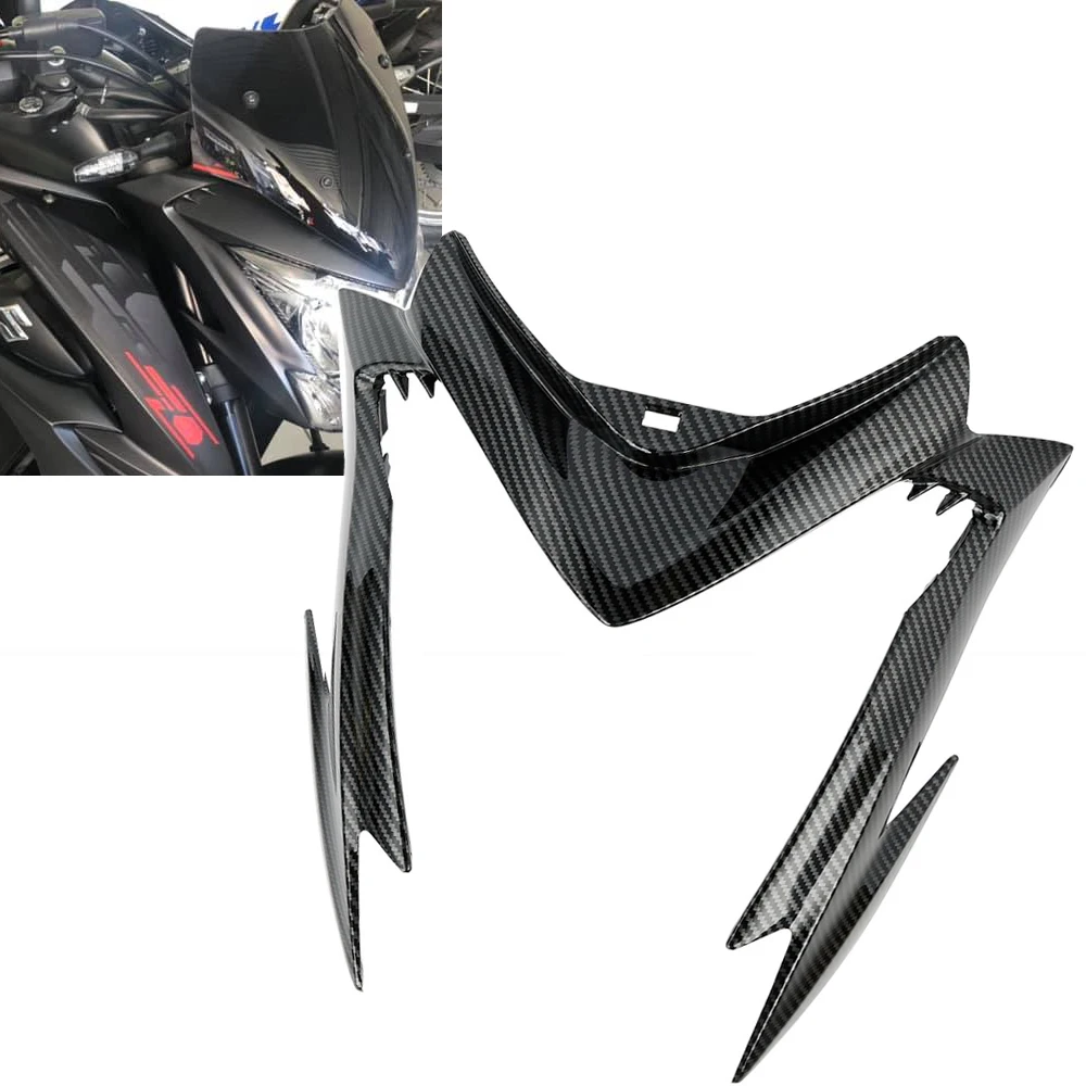 

Motorcycle Upper Front Nose Cover Headlight Fairing Cowl Panel For Suzuki GSXS GSX-S 1000 GSX-S1000 GSXS1000 Accessoies Carbon