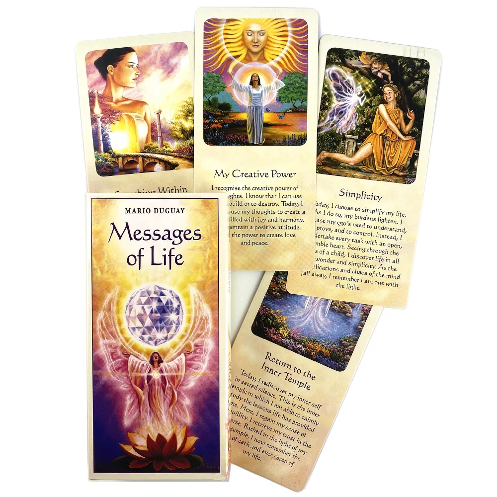 Messages Of Life Tarot Cards High Quality Board Games For Fate Divination Party Entertainment Oracle Deck