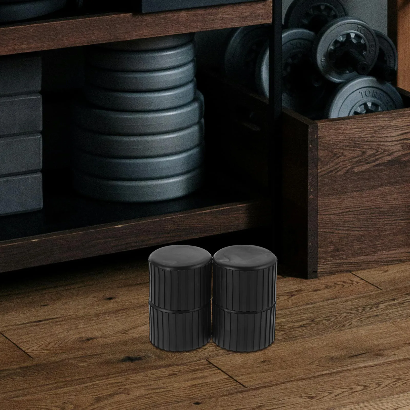 4Pcs Bantalan Kaki Bulat Karet - Home Gym Rubber Flooring ulasan dan harga