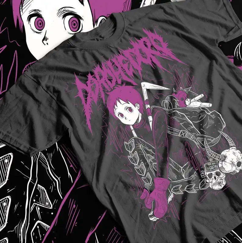 Dorohedoro Ebisu T-Shirt Noi Kaiman Nikaido Horror Anime Gift Shirt All Size