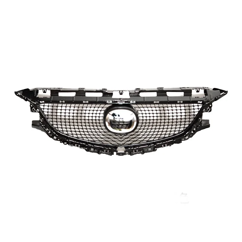 For Mazda 6 Wagon Atenza 2014-2016 High Quality Diamond Front Bumper Grill Upper Mesh Grilles Car Accessories Racing Grille