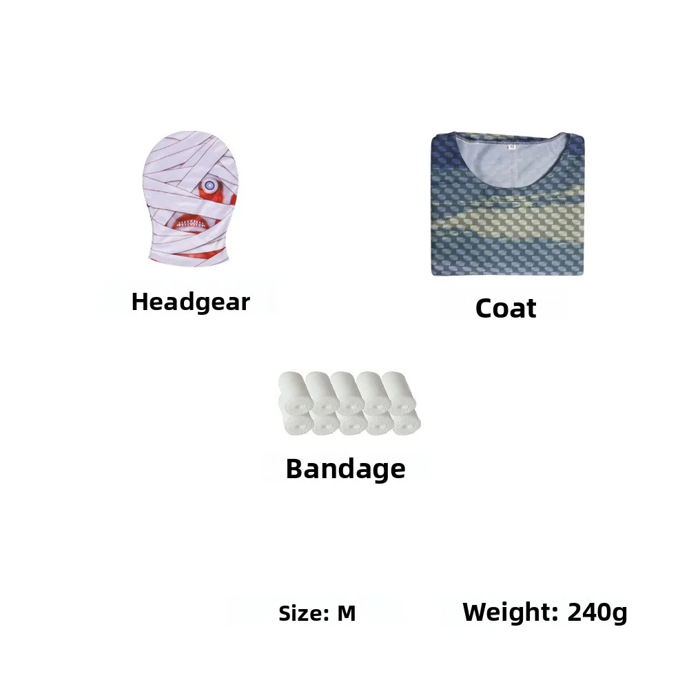 أزياء الهالوين زومبي التأثيرية كوري كابتن صامت غير محظوظ القديم ip طويل جون فضي المرأة الزي الصيني التقليدي #4