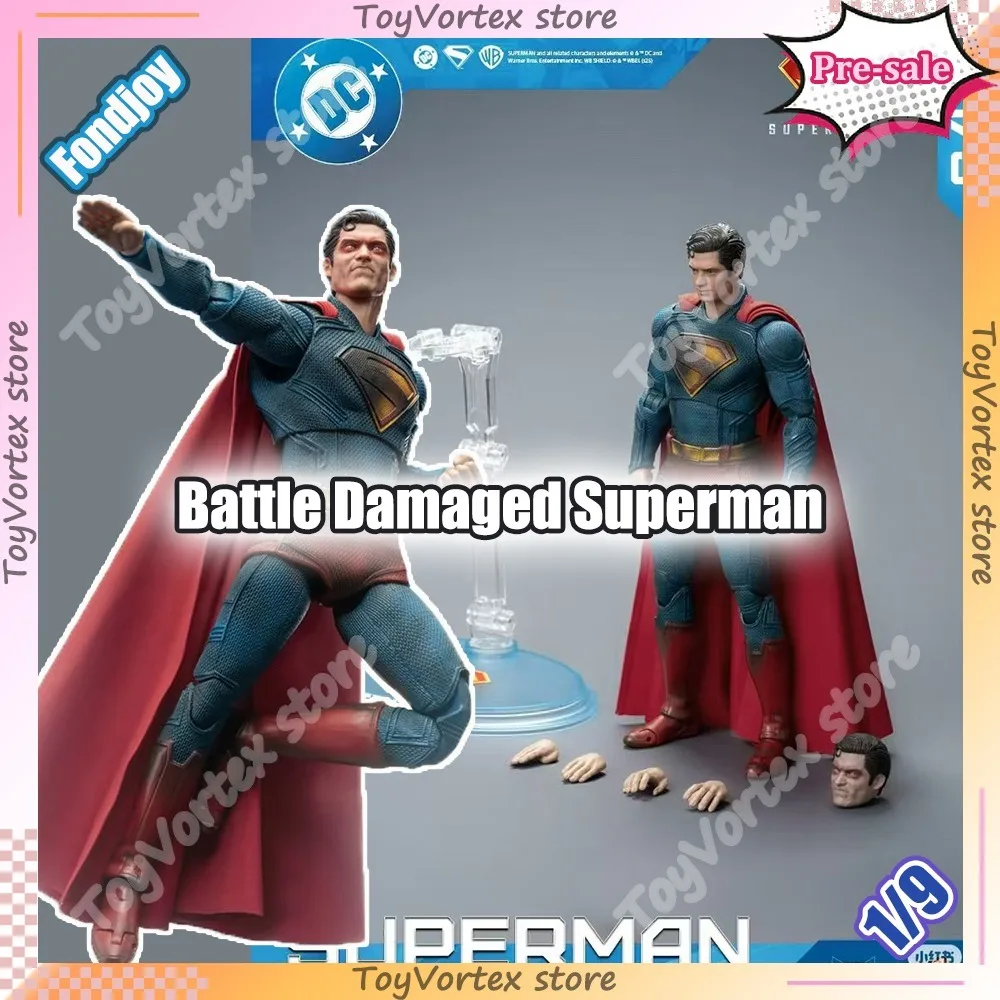 

1/9 Fondjoy Toys 2025 Damaged Superman Action Figure Movie Superman DC Justice League Model Model Movable Statue Toys