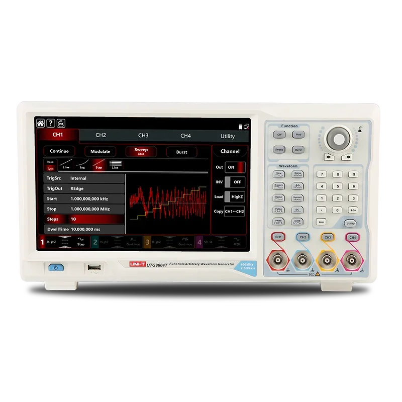 UNI-T UTG9354T UTG9504T UTG9604T Multi Channel High Precision Arbitrary Waveform Generator
