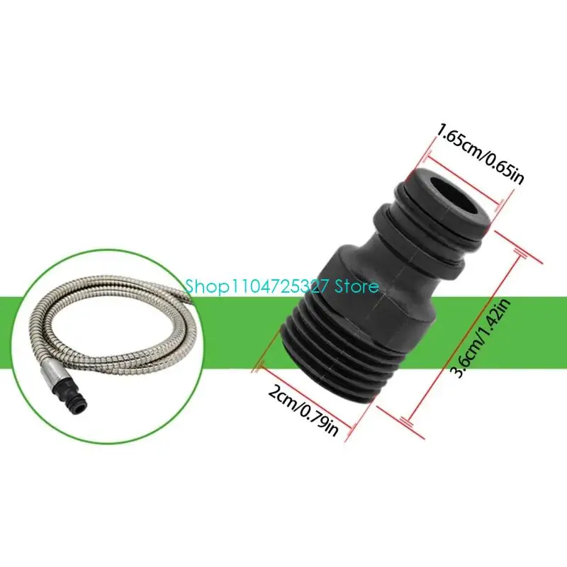 D8KF Plastic 5 Piece External Thread Hose Fitting Adapter For Faucet Shower Sink Leak Proof Installation