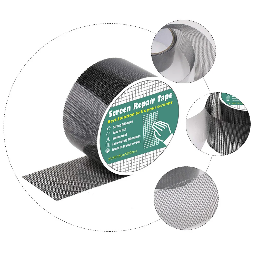 

1Pcs Self-Adhesive Screen Repair Tape Holes Tears Window Mesh Patch for Home Office Kitchen Bedroom Insect Protection
