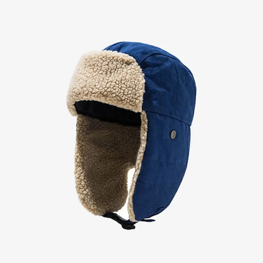 

Windproof Winter Bomber Hats Ear Protection Thickened OutdoorsThick Balaclava Warm Accessories Warm Snow Cap for Men Women