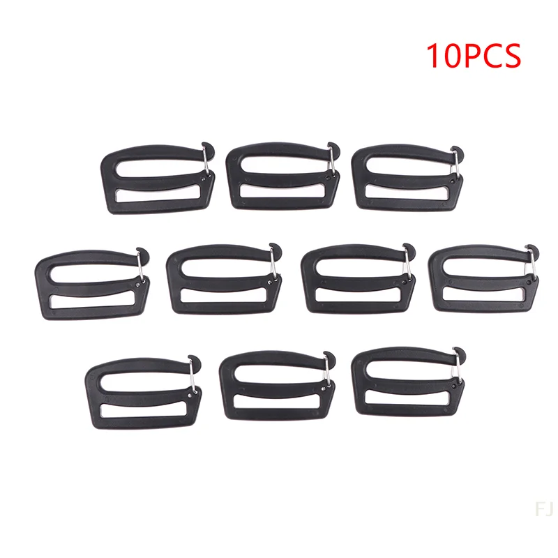 [YU]10pcs DIY G Hook Webbing Buckles Quick Release 25/38mm Backpack Bag Clips For Luggage Sack Hiking Backpack Strap Outdoor