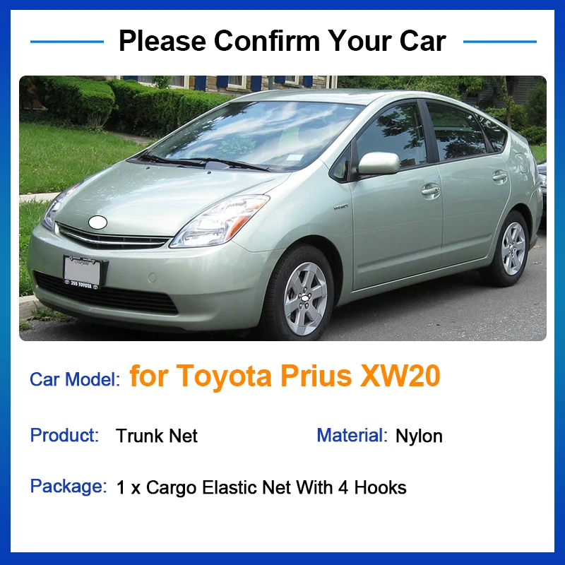 70x70 Auto for Toyota Prius XW20 2004 2005 2006 2007 2008 2009 Accessories Car Boot Trunk Cargo Net Elastic Storage Cars Parts