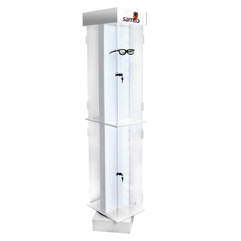 custom.Cheap Glasses Display Acrylic Display Eyewear Floor Standing Shelf Glasses Display Stand